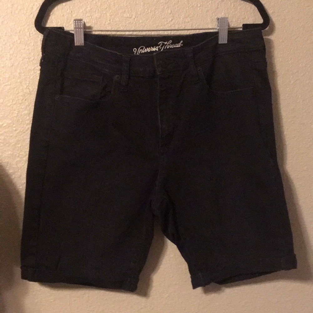 Universal Thread Black Women's High Rise Bermuda Jean Shorts